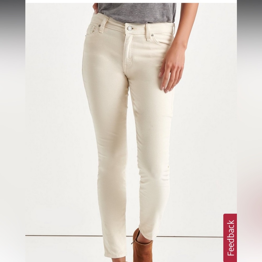 Ava Mid Rise Skinny Corduroy Pant